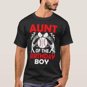 Aunt Baseball birthday Boy Family Baller b day Par T-Shirt