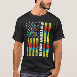 Aunt Bear Autism Awareness Love Support Great Lo T-Shirt