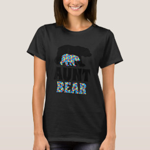 Aunt Bear Autism Awareness T-Shirt
