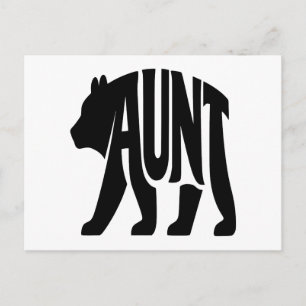 Aunt Bear Holiday Postcard