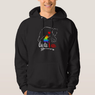 Aunt Bear Proud Mum Aunta Auntie Ally Lgbtq Rainbo Hoodie