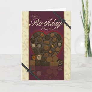 Aunt Birthday Card - Chocolates