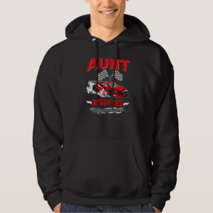 Aunt Birthday Crew Race Car Racing Car Driver Hoodie