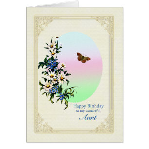 Aunt Birthday with Flowers