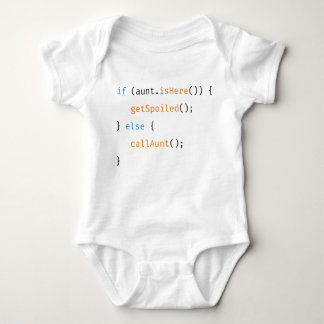 Aunt Developer Funny Newborn Baby Code Bodysuit
