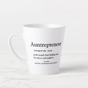 Aunt Entrepreneur Auntrepreneur Latte Mug
