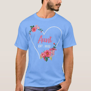 Aunt Est 2022 , Niece Nephew Pregnancy Announcemen T-Shirt
