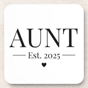 Aunt Established 2025 Coaster