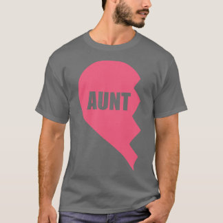 Aunt half heart T-Shirt