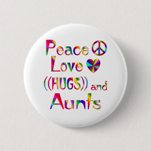 Aunt Hugs 6 Cm Round Badge