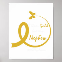 Aunt I Wear Gold For My Nephew Childhood Cancer Aw