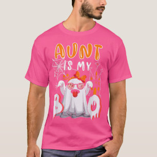 Aunt Is My Boo Halloween Boo Ghost Sunglasses Love T-Shirt
