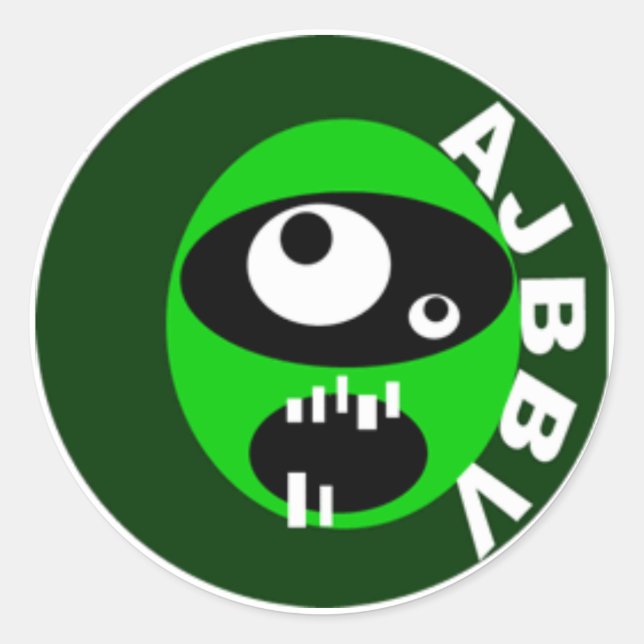 aunt jamamas big band vigilantes face sticker (Front)