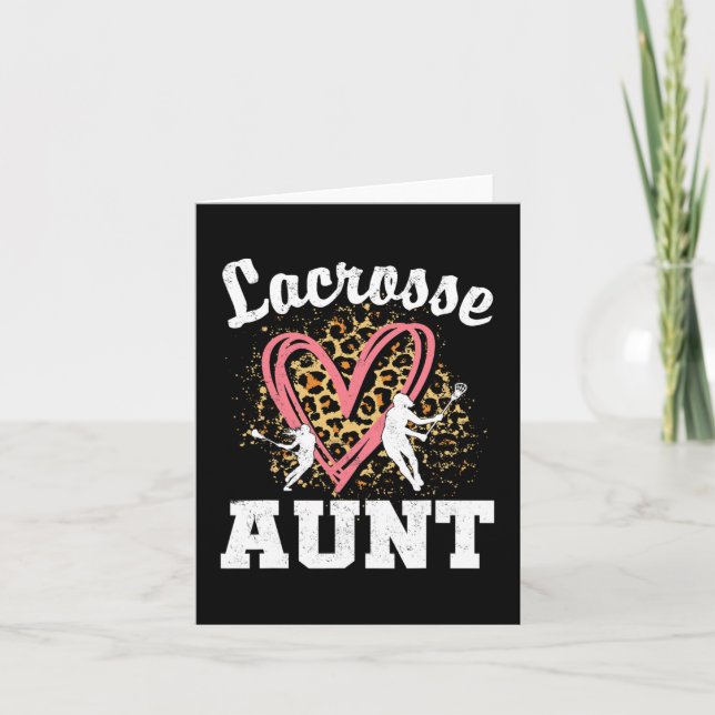 Aunt Leopard Heart Matching Family  Card (Front)