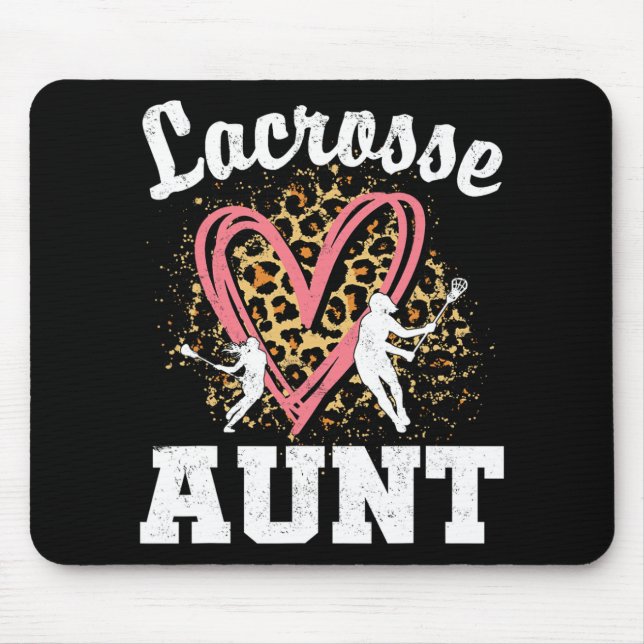 Aunt Leopard Heart Matching Family  Mouse Pad (Front)