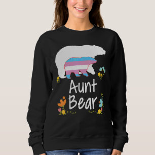 Aunt Lgbt Bear Transgender Rainbow Lgbt Gay Lesbia Sweatshirt