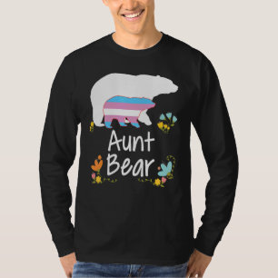 Aunt Lgbt Bear Transgender Rainbow Lgbt Gay Lesbia T-Shirt