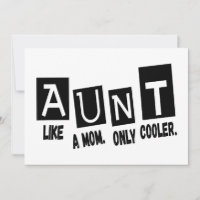 Aunt like a mum only cooler