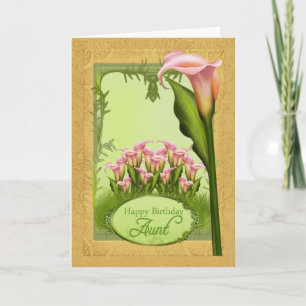 Aunt Lily Birthday Greeting Card