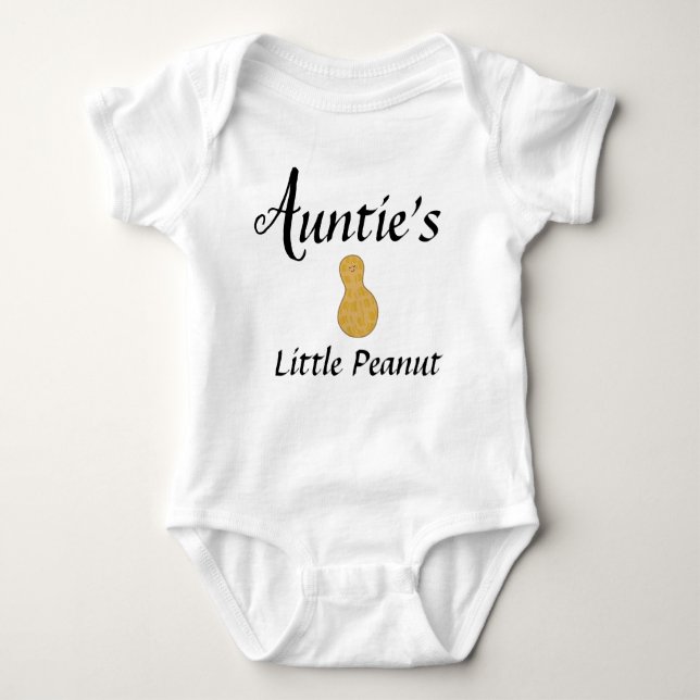 Aunt Little Peanut Niece Nephew Baby Bodysuit (Front)