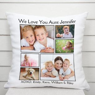 Aunt Love You Photo Collage Cushion