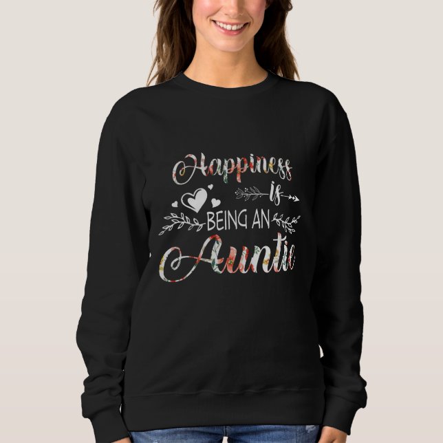 Aunt Lover | Happiness is being An Aunt Sweatshirt (Front)