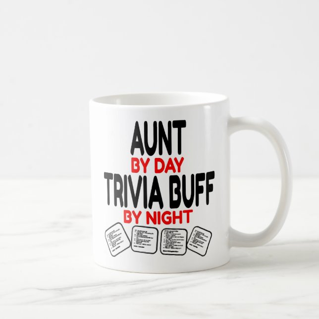 Aunt Loves Playing Trivia  Coffee Mug (Right)