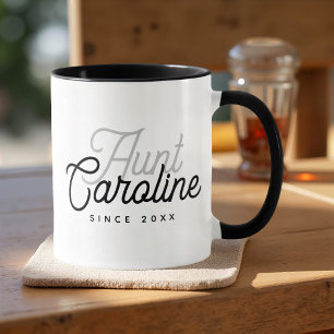Aunt Modern Simple Elegant Chic Mug