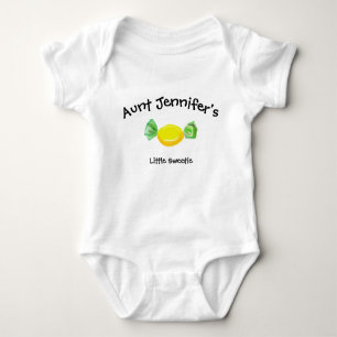 Aunt Newborn Little Sweetie Niece Nephew Cute Baby Bodysuit