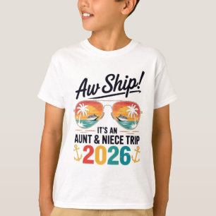 Aunt Niece Cruise Trip 2026 Summer Vacation Matchi T-Shirt
