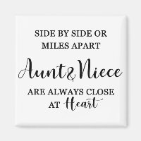 Aunt Niece Love Quote: Side By Side Or Miles Apart