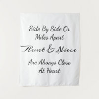 Aunt & Niece Quote – Side By Side or Miles Apart
