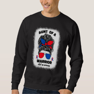 Aunt of a Warrior CHD Congenital Heart Defect Awar Sweatshirt