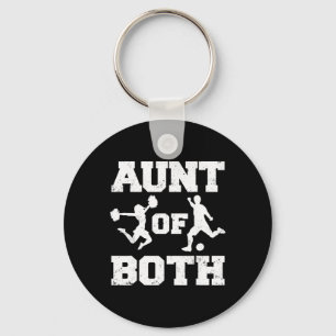 Aunt Of Both Cheer And Soccer Cheerleader Soccer P Key Ring