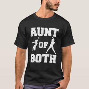 Aunt of Both Dance and Baseball Funny Dancer Batte T-Shirt