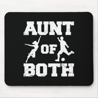 Aunt Of Both Dance And Soccer Funny Dancer Soccer  Mouse Pad