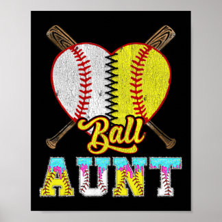 Aunt Of Both Half Sell Softll Ice Cream Drip Poster