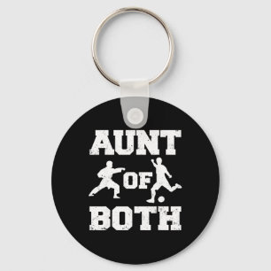 Aunt Of Both Karate And Soccer Martial Arts Sport Key Ring