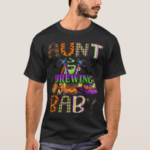 Aunt Of Brewing Baby Halloween One Soky Aunt T-Shirt