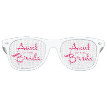 Aunt of Bride Hot Pink on White
