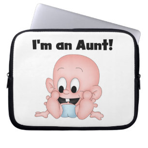 Aunt of New Nephew T-shirts and Gifts Laptop Sleeve