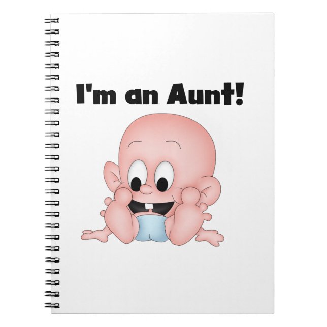 Aunt of New Nephew T-shirts and Gifts Spiral Notebook (Front)