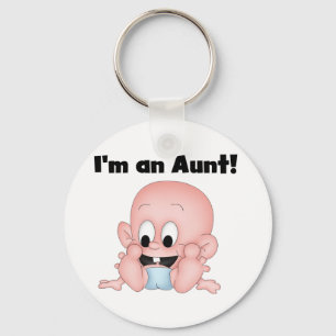 Aunt of New Nephew Tshirts and Gifts Key Ring