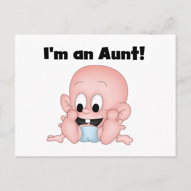 Aunt of New Nephew Tshirts and Gifts Postcard (Front)