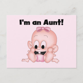 Aunt of New Niece Tshirts and Gifts Postcard