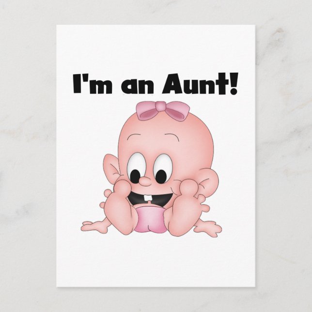 Aunt of New Niece Tshirts and Gifts Postcard (Front)