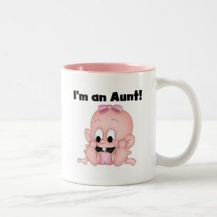 Aunt of New Niece Tshirts and Gifts Two-Tone Coffee Mug