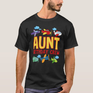 Aunt of The Birthday Boy  Aeroplane Flight Crew Au T-Shirt