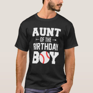 Aunt Of The Birthday Boy   Baseball Boy Family Mat T-Shirt