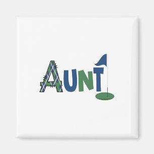 Aunt Of The Birthday Boy Hole In One Golf Sport Ma Magnet